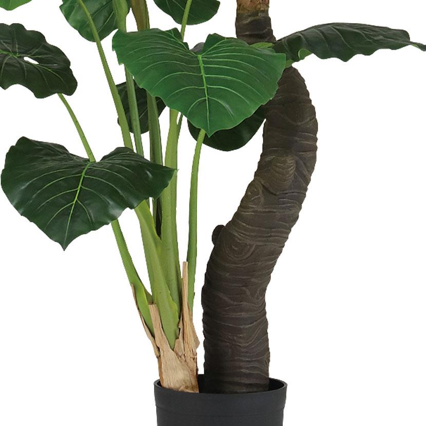 観葉植物 人工樹木 フェイクグリーン 造花 クワズイモ株立 ブラック