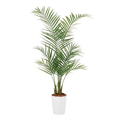 観葉植物 フェイクグリーン 人工 樹木 アレカヤシPE 高さ1300mm Sサイズ 鉢:クオーツ180