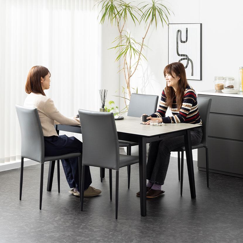 4人用 ダイニングテーブルセット 5点(幅1500mm食卓テーブル×1・食卓