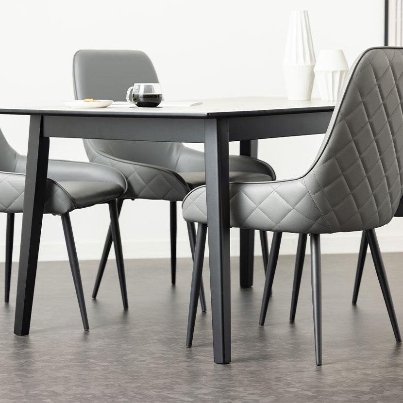 オフィスコム 4脚セット ダイニングチェア MARYU 合皮 PVCレザー