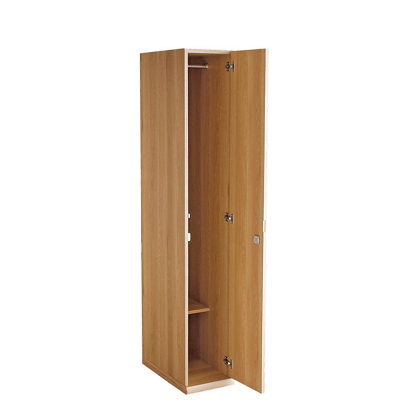 木製ロッカー　1人用　スリム　収納　　鍵付き（スペアキー付き）　可動棚　完成品 木製ロッカー1人用スリム収納鍵付き（スペアキー付き）可動棚完成品