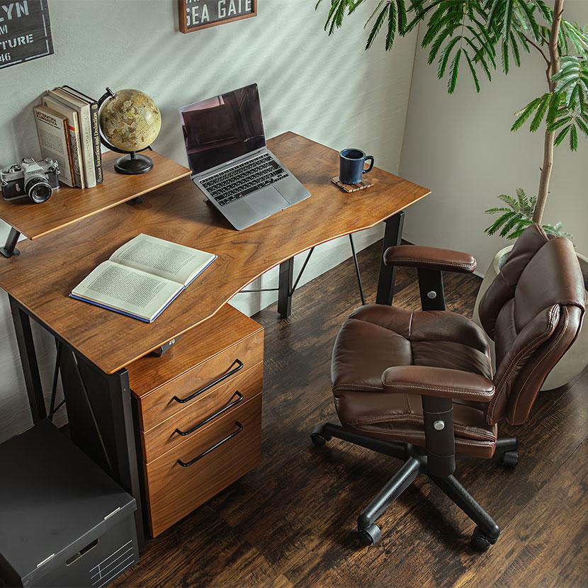 東馬（Tohma） レガリー(レガート)120デスク(ガトーII ブラウン