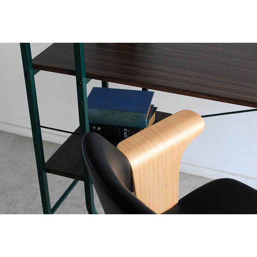 東馬 オフィスチェア おしゃれ 曲木 レザー ローバック デスク