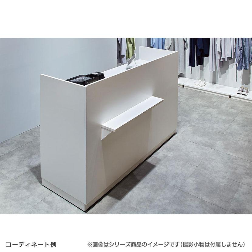 レジカウンター 受付カウンター 会計カウンター 木製 小天板タイプ オープン ラスティック柄 引き出し 店舗什器 接客 幅1200×奥行600×高さ1100mm レジ台 |  | 03