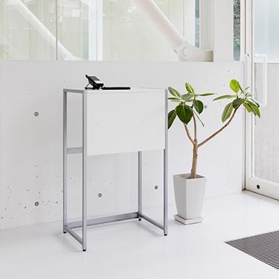 マルチスタンド(受付台・電話台利用可能)前板・棚板共用 幅550mm×奥行350mm×高さ900mm | トヨダプロダクツ | 03