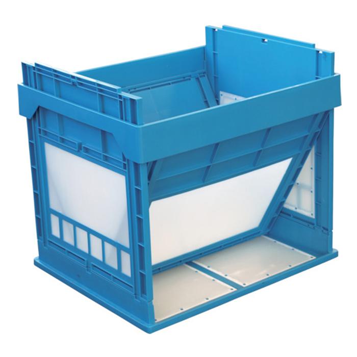 KUNIMORI プラスチック折畳ミコンテナ パタコン N-107 ブルー 50190-N107-B | TRUSCO中山 | 01