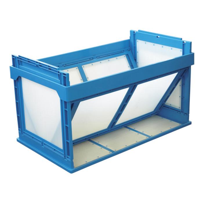 KUNIMORI プラスチック折畳ミコンテナ パタコン N-180 ブルー 50210-N180-B | TRUSCO中山 | 01