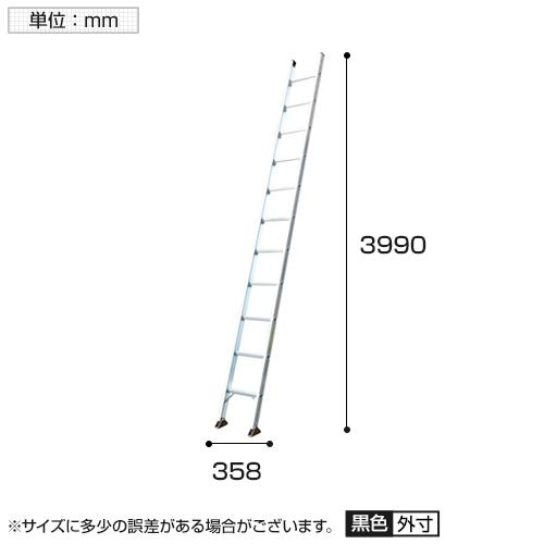ピカ 1連ハシゴスーパーコスモス1CSM型 4m 1CSM-40 | TRUSCO中山 | 02