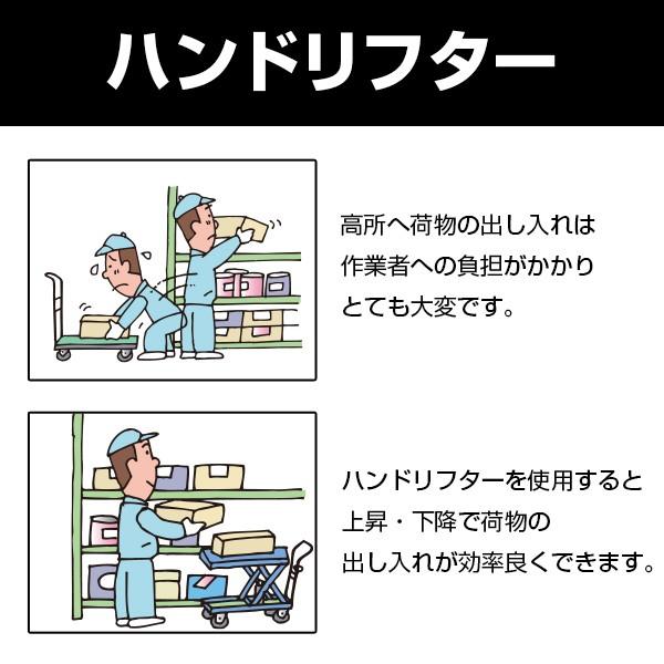 TRUSCO ハンドリフター 250kg 500mm×800mm HLFA-S250 | TRUSCO中山 | 03
