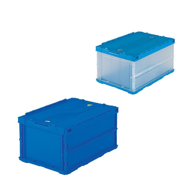 TRUSCO 薄型折リタタミコンテナ 40Lロックフタ付 TR-C40B | TRUSCO中山