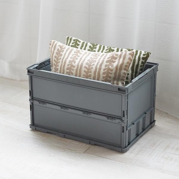 TRUSCO 薄型折リタタミコンテナ 50Lロックフタ付 TR-C50B | TRUSCO中山 | 03