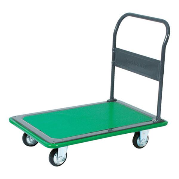 トラスコ中山 TRUSCO 108EBN ハイグレード運搬車 台車 2輪自在 均等耐荷重200kg 幅460×奥行740×高さ163全高874mm | TRUSCO中山