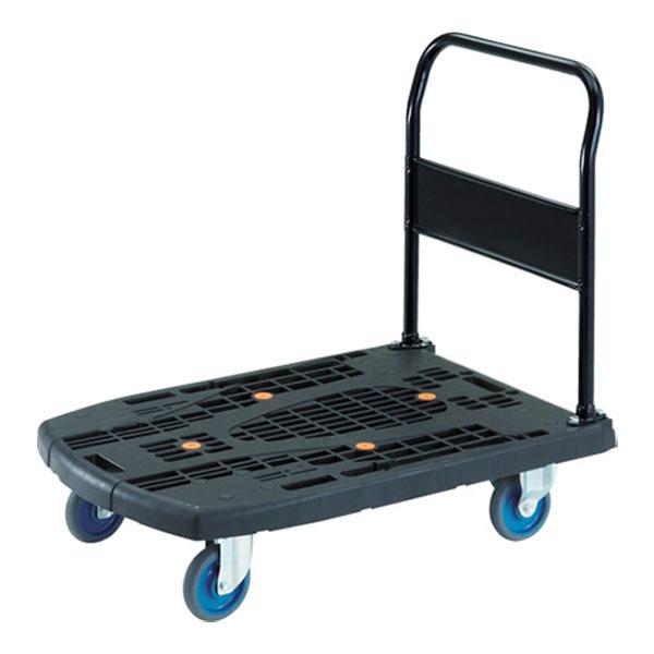 トラスコ中山 TRUSCO MPK-900-S 樹脂台車 カルティオビッグ 台車 2輪自在 S付 均等耐荷重400kg 幅620×奥行900×高さ218.5全高850mm | TRUSCO中山