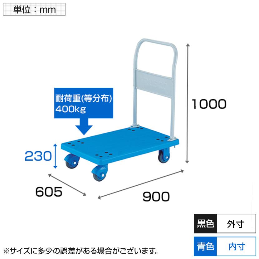 TRUSCO中山 トラスコ中山 TRUSCO TP-X902 樹脂台車 グランカート