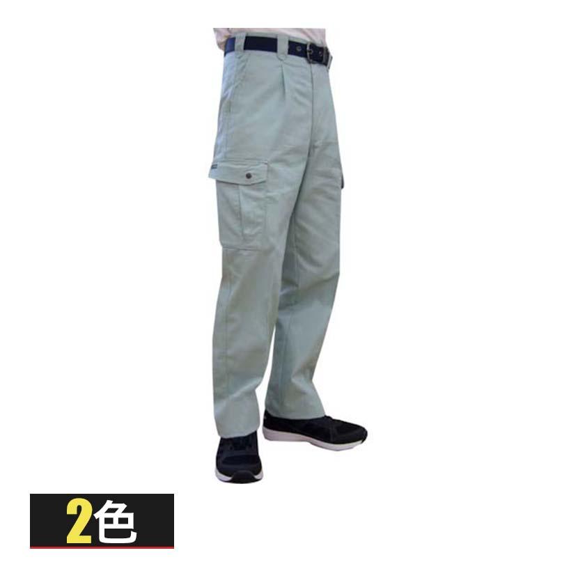TEAGLES 綿混カーゴパンツ 70-115 作業着 サイドポケット付き 一般作業向け オールシーズン着用可能 | 