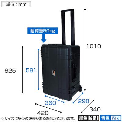 TAK28-T プロテクターツールケース キャスター付き 黒 幅625×奥行420×高さ340mm トラスコ中山 (TRUSCO)/ 818-9505 | TRUSCO中山 | 02