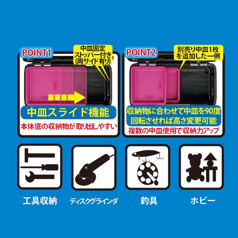 リングスター エコットRE-380 中皿スライド機能 ブラック RE-380-BK | TRUSCO中山 | 02