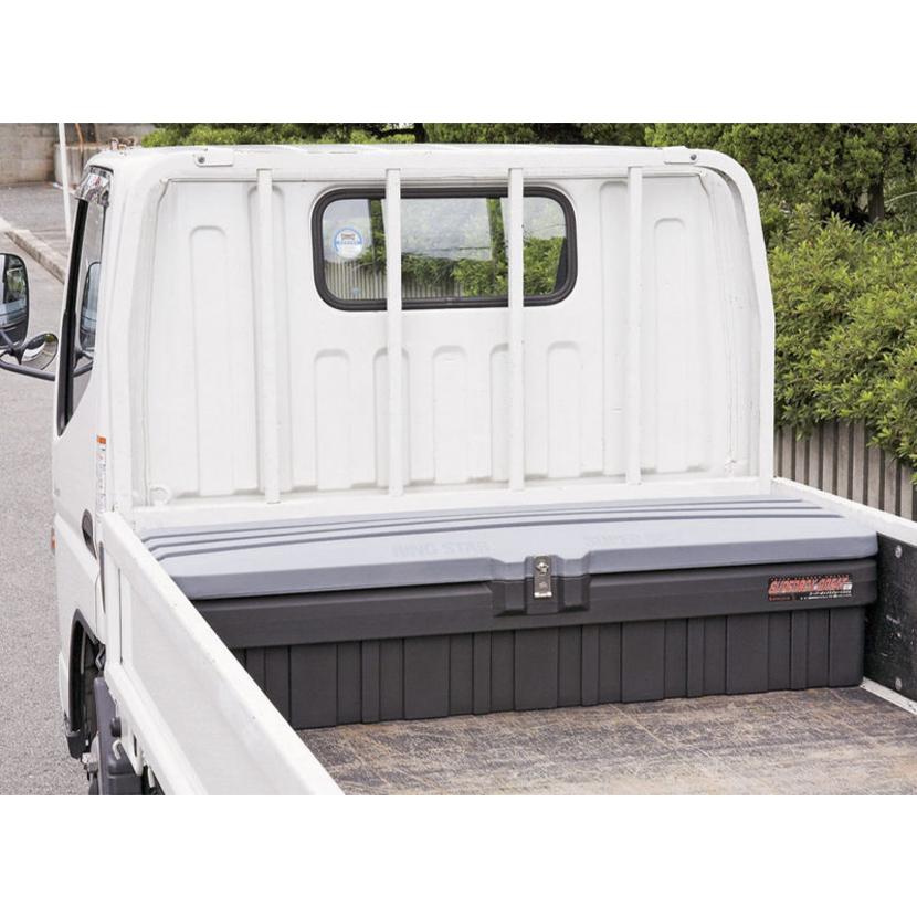 リングスター スーパーボックス グレート スリム SGF-1600SSグレー/ブラック ポリエチレン/ステンレス蝶番 高耐久 SGF-1600SS-GY/BK | TRUSCO中山 | 01