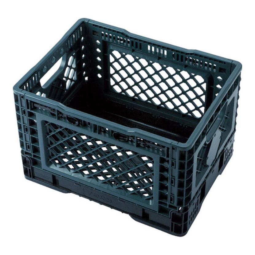 TRUSCO 折りたたみメッシュコンテナ25L グレー | TRUSCO中山