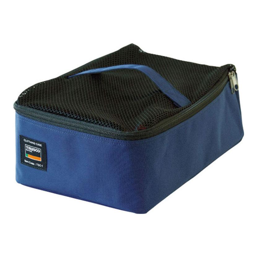 TRUSCO トラベル収納ケース シャツ4枚用 ネイビー | TRUSCO中山