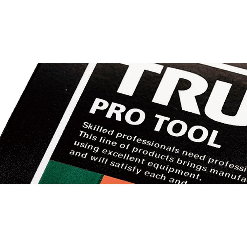 TRUSCO 超耐候性軟質エンブレム TRUSCO PRO TOOLロゴ 印刷タイプ 縦66×横102mm | TRUSCO中山 | 03