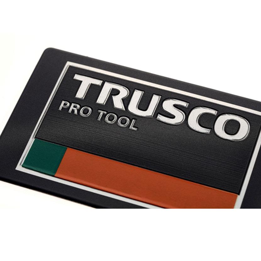 TRUSCO 超耐候性軟質エンブレム TRUSCO PRO TOOLロゴ エンボス加工タイプ 縦66×横102mm | TRUSCO中山 | 01