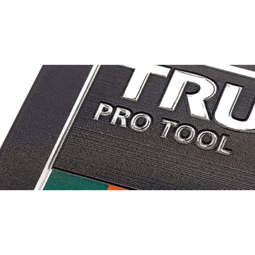 TRUSCO 超耐候性軟質エンブレム TRUSCO PRO TOOLロゴ エンボス加工タイプ 縦66×横102mm | TRUSCO中山 | 03