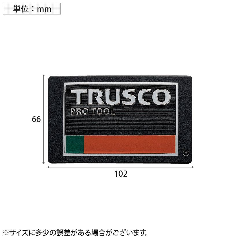 TRUSCO 超耐候性軟質エンブレム TRUSCO PRO TOOLロゴ エンボス加工タイプ 縦66×横102mm | TRUSCO中山 | 04