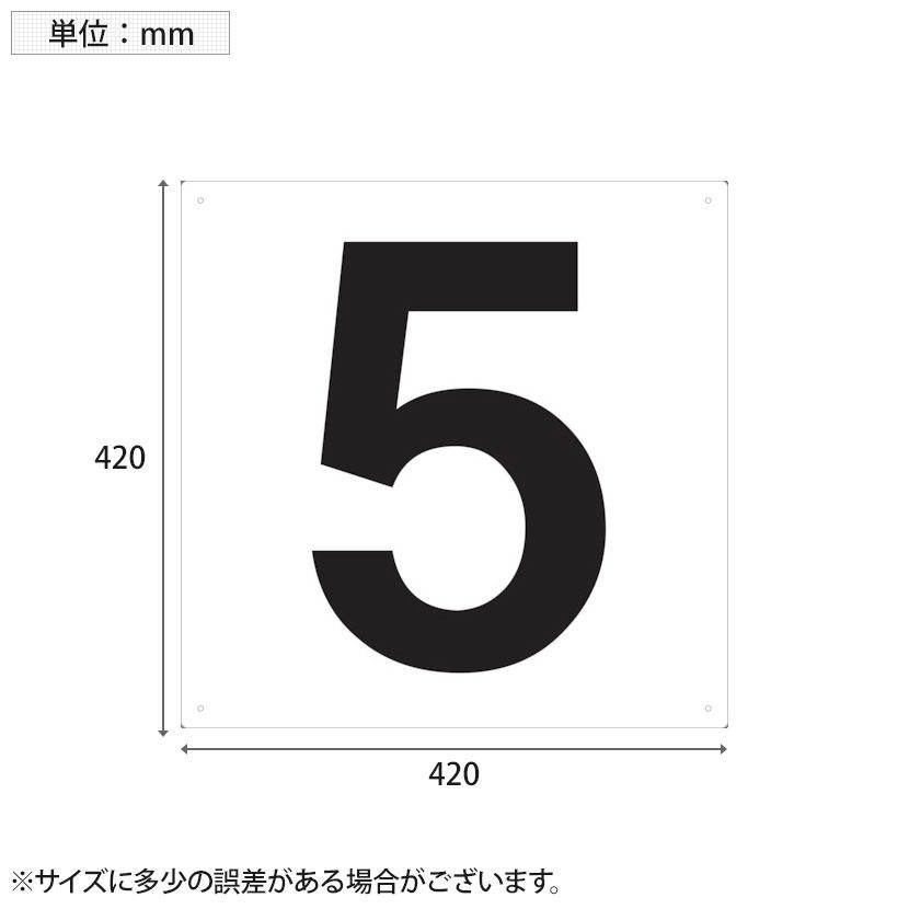 TRUSCO 表示板 数字 5 縦420×横420mm | TRUSCO中山 | 02