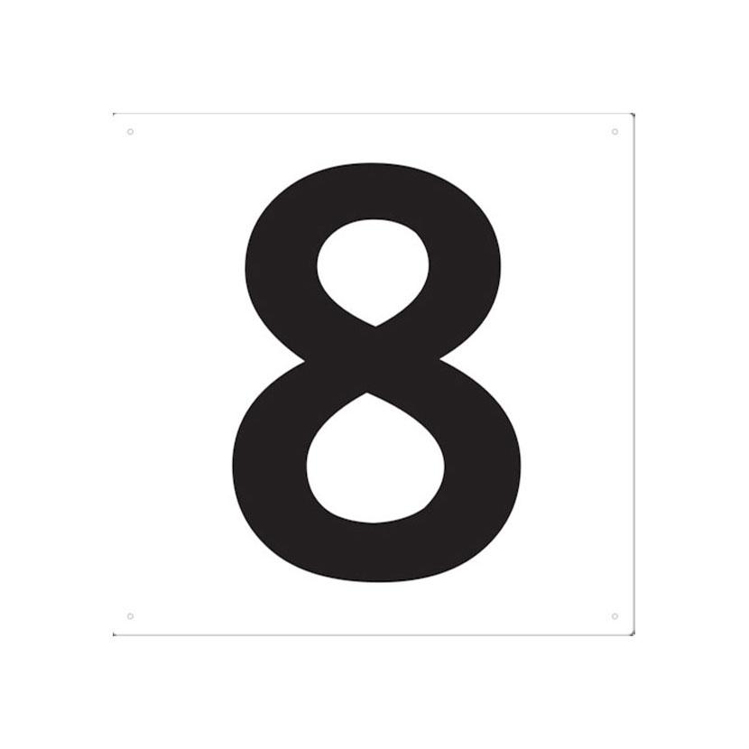 TRUSCO 表示板 数字 8 縦420×横420mm | TRUSCO中山