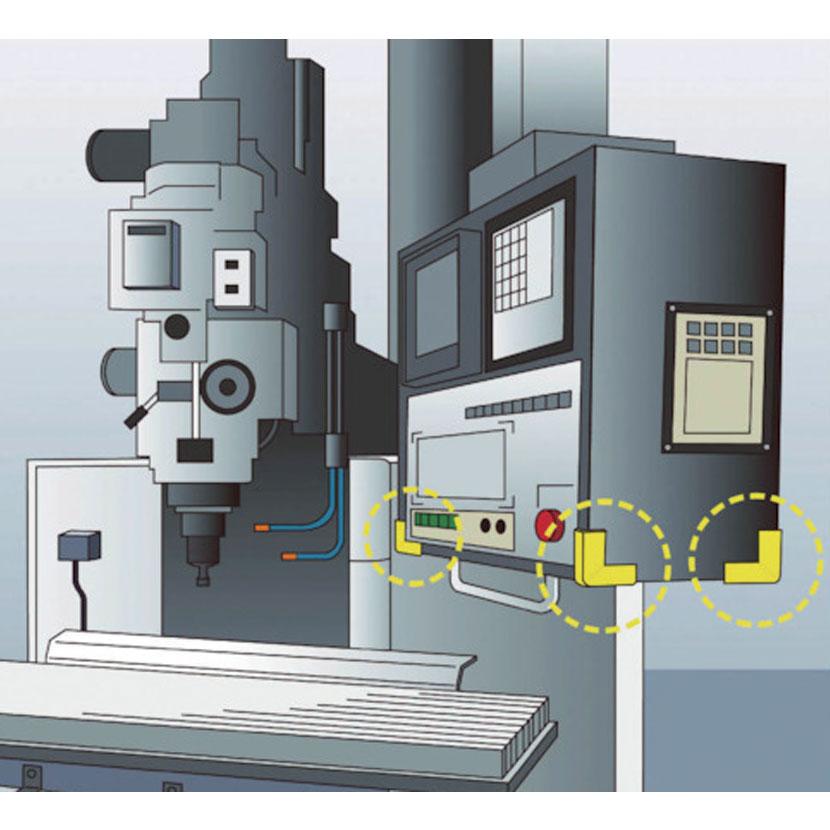 TRUSCO 安心クッション コーナー用 油面接着 極細 縦37×横37×高さ15mm 1個入り | TRUSCO中山 | 02