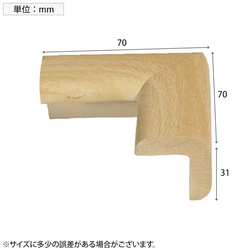 TRUSCO 安心クッション コーナー用 小 木目 縦70×横70×高さ31mm 1個入り | TRUSCO中山 | 01