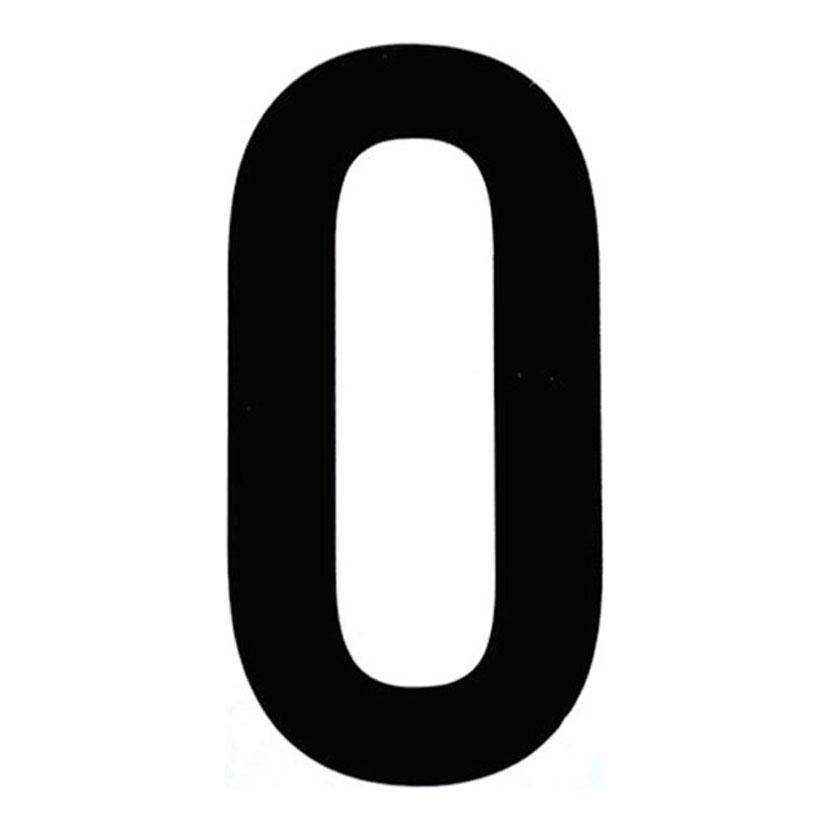 TRUSCO カッティング文字 黒 0 縦50×横25mm | TRUSCO中山