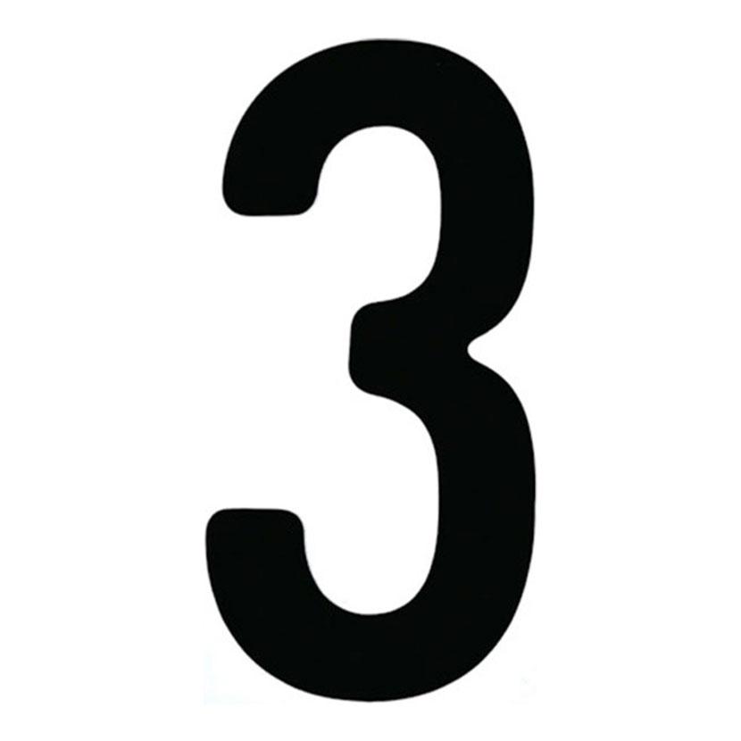 TRUSCO カッティング文字 黒 3 縦50×横25mm | TRUSCO中山