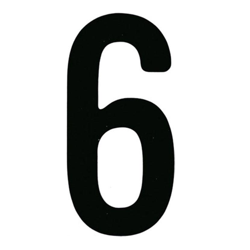 TRUSCO カッティング文字 黒 6 縦50×横25mm | TRUSCO中山