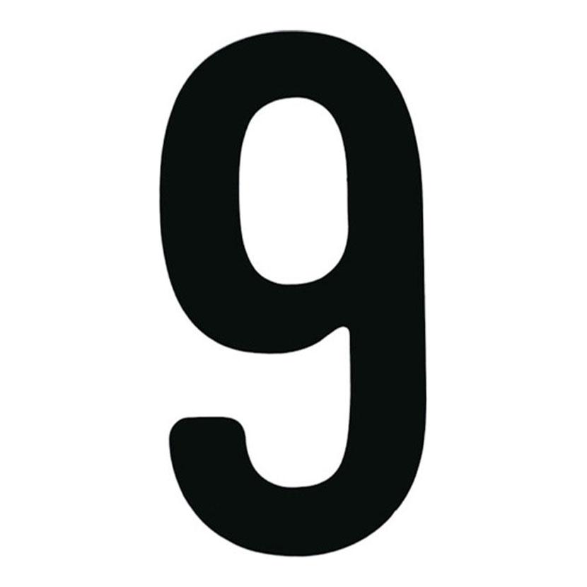 TRUSCO カッティング文字 黒 9 縦50×横25mm | TRUSCO中山