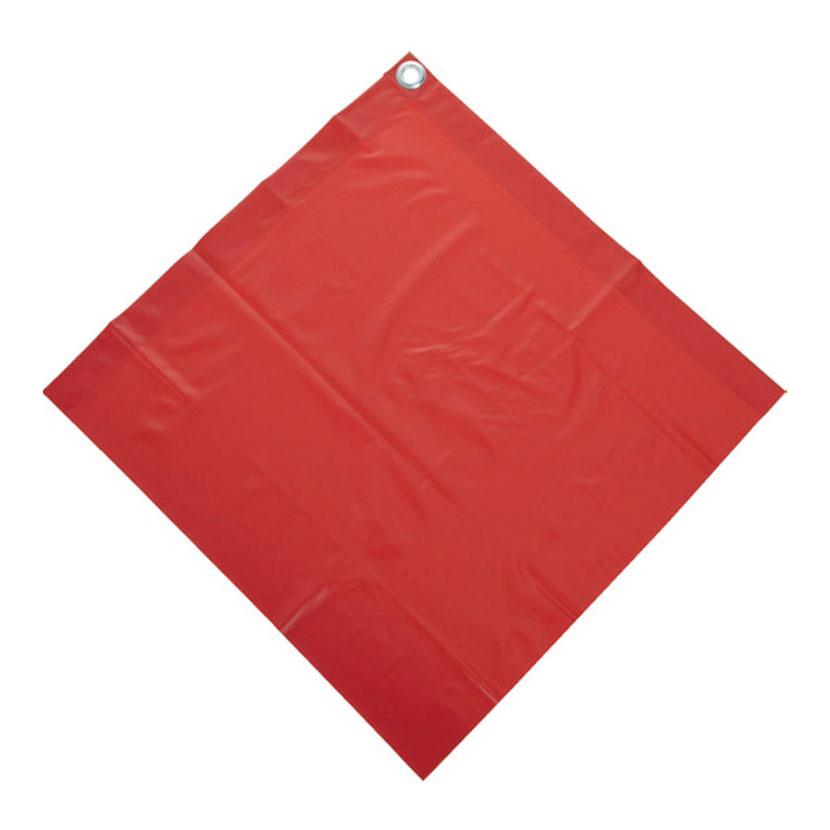 TRUSCO 安全表示旗 赤 PVC 縦400×横400mm | TRUSCO中山