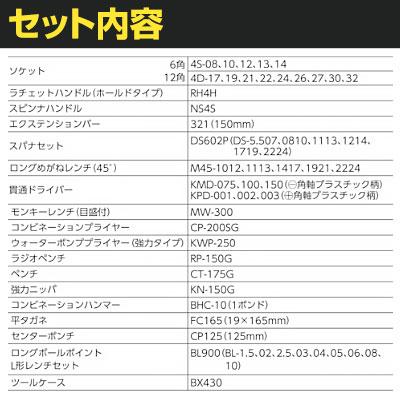 TONE トネ ツールセット(メンテナンス用) 700SD | TRUSCO中山 | 01