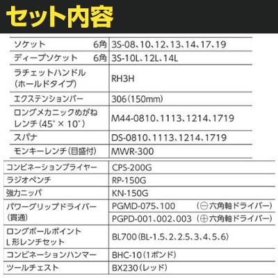 TONE トネ ツールセット BX230仕様 TSA352 | TRUSCO中山 | 01