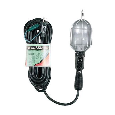 ハタヤ 補助コードハンドランプ 100W耐震電球付き 10m 2P接地付ききコンセント付き CM10G | TRUSCO中山