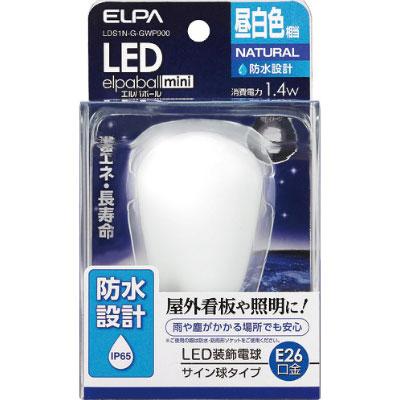 ELPA エルパ LED電球サイン形防水E26N色 LDS1NG | TRUSCO中山 | 02