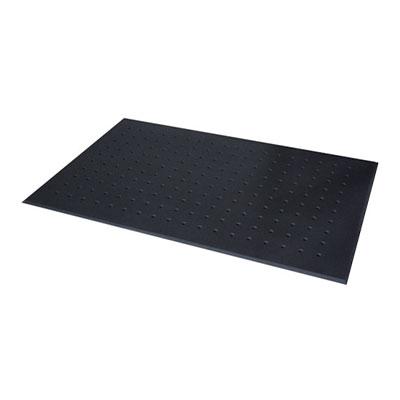 カーボーイ 足腰マット 疲労軽減 圧力分散 穴アキ Lサイズ 幅900×長さ1500mm 黒 | TRUSCO中山