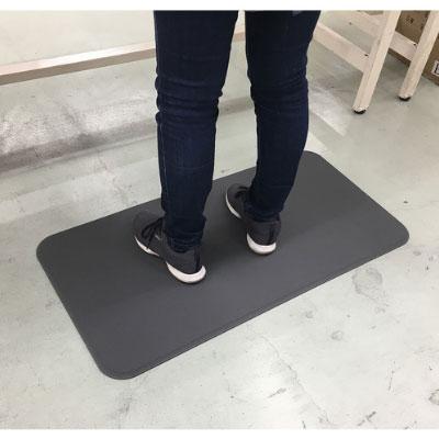 カーボーイ 足腰マット 疲労軽減 圧力分散 ラウンドコーナータイプ 幅450×長さ500mm グレー | TRUSCO中山 | 03