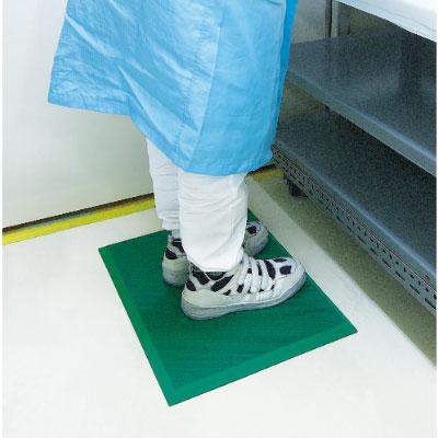 TRUSCO 帯電防止足腰マット 導電性材質使用 適度な厚み 幅450×長さ600×厚さ17mm グリーン | TRUSCO中山 | 01