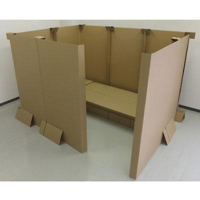 TRUSCO 段ボールベッド 簡単組立 自治体 事業所 災害時備蓄品 BCP対策 組み立て時サイズ 幅900×奥行1920×高さ300mm | TRUSCO中山 | 01