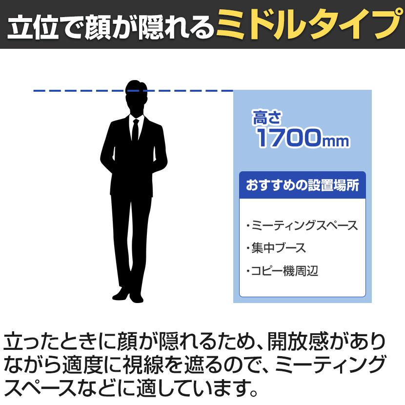 FCパネル 抗ウィルス 3連セット 幅900×高さ1700mm 抗菌 パーテーション 自立式 衝立 ついたて 間仕切り オフィスの画像