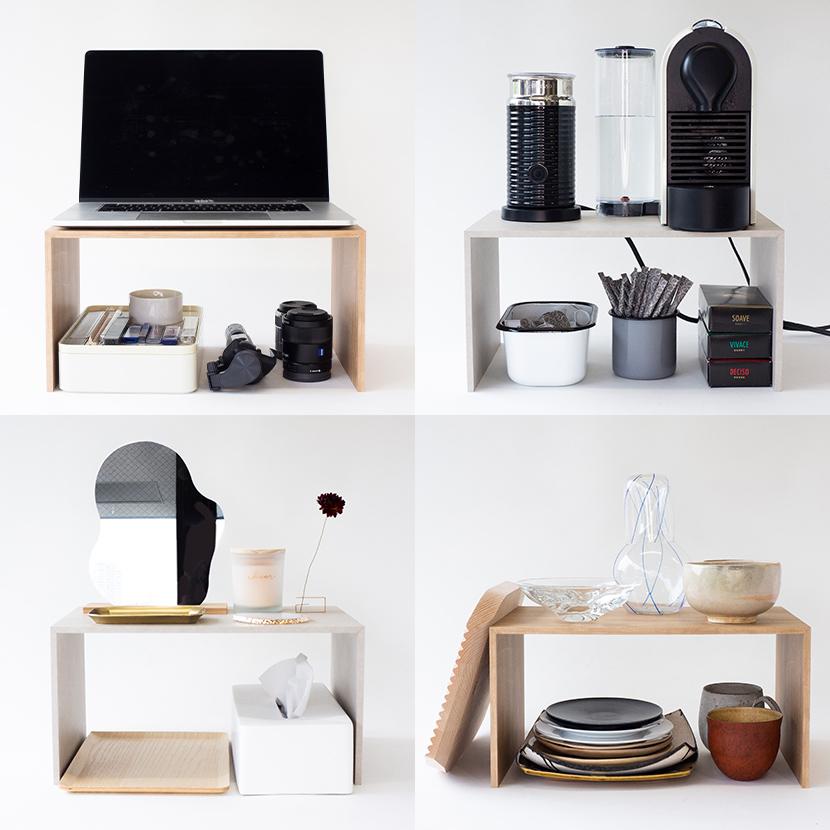 V-TISS LIGHT ユニットシェルフ コの字棚板 机上ラック 机上台