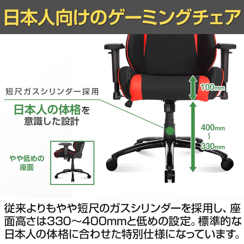 AKレーシングチェア Wolf AKRacing ゲーミングチェア アームレスト ヘッドレスト ランバーサポート エーケーレーシング 椅子 オフィスチェア | AKRacing | 08