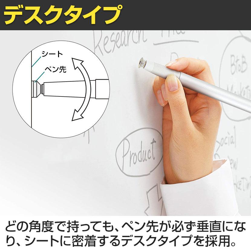 オプション プラス クリーンボードクレア専用 ペン シングルタイプ中字 部分消し用キャップ付き ホワイトボード用ペン CLB-600PM｜officecom｜05