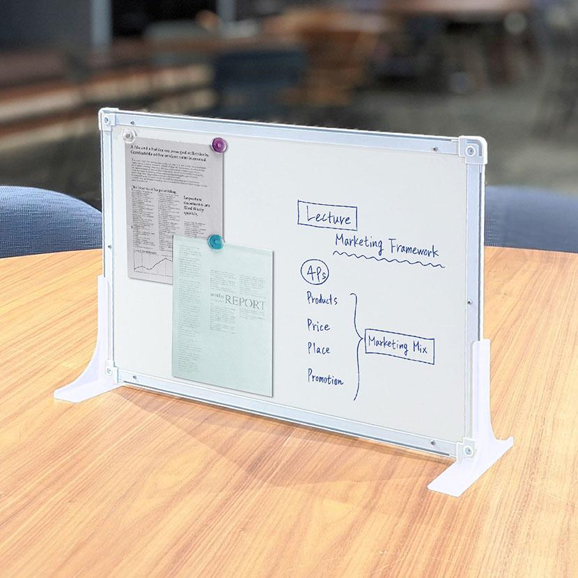 決まりました。Plusプラス製　売り上げ管理ボード　オフィス用品　 PLUS（プラス） デスクトップホワイトボード 両面 スタンド付き 卓上